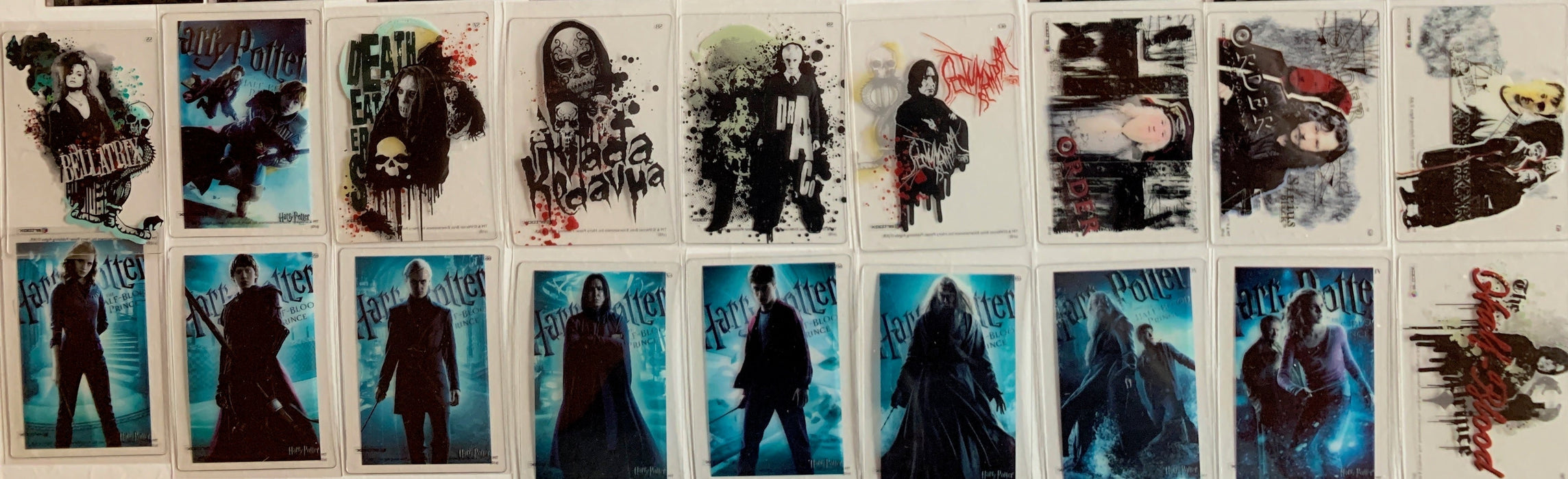 Harry Potter Heroes & Villains Card Set 72 Cards 54 Base Cards + 18 Clear Cards   - TvMovieCards.com