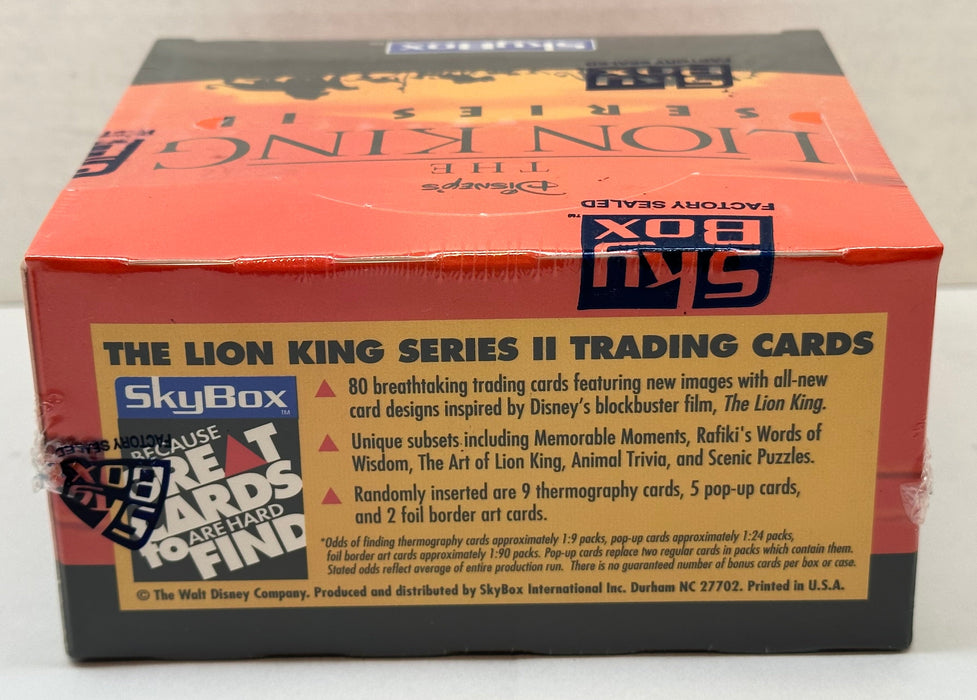 Lion King Series Two 2 Disney Movie Card Box 36 Packs Skybox 1994   - TvMovieCards.com