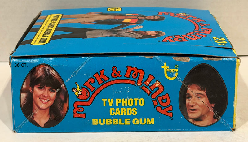 Mork & Mindy TV Show Vintage Bubble Gum Wax Card Box 36 Packs Topps 1978 FULL