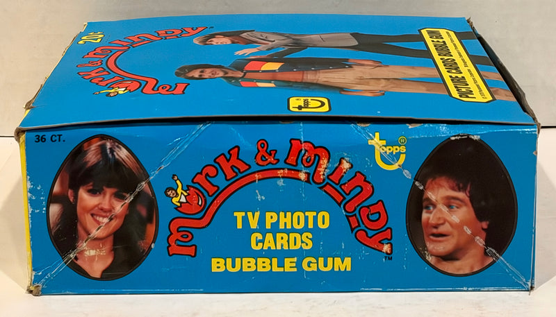 Mork & Mindy TV Show Vintage Bubble Gum Wax Card Box 36 Packs Topps 1978 FULL