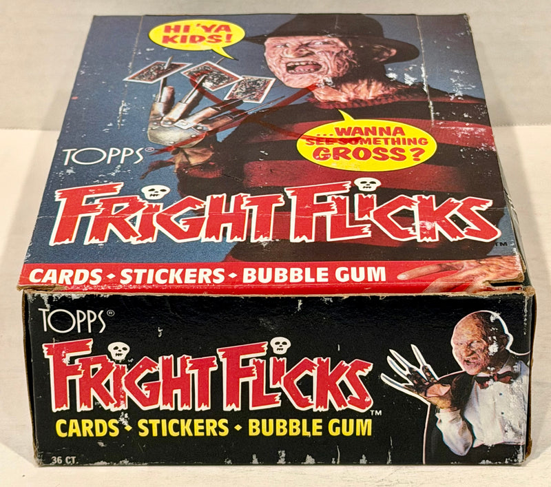 1988 Fright Flicks Vintage FULL 36 Pack Trading Card Wax Box Topps