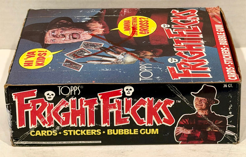 1988 Fright Flicks Vintage FULL 36 Pack Trading Card Wax Box Topps