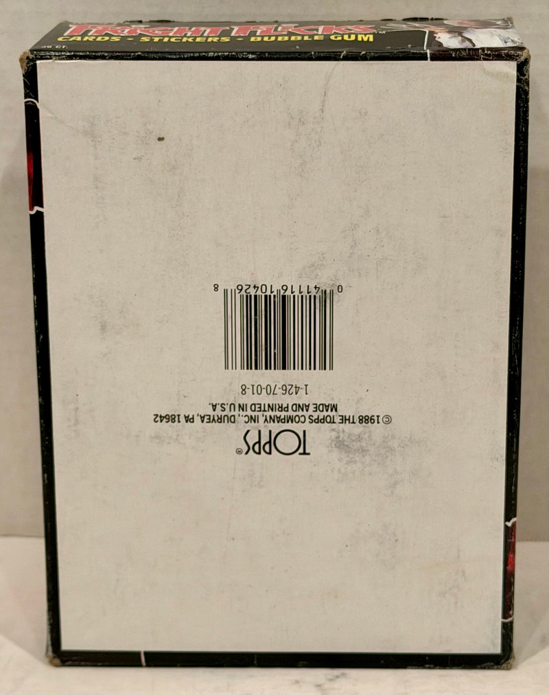 1988 Fright Flicks Vintage FULL 36 Pack Trading Card Wax Box Topps