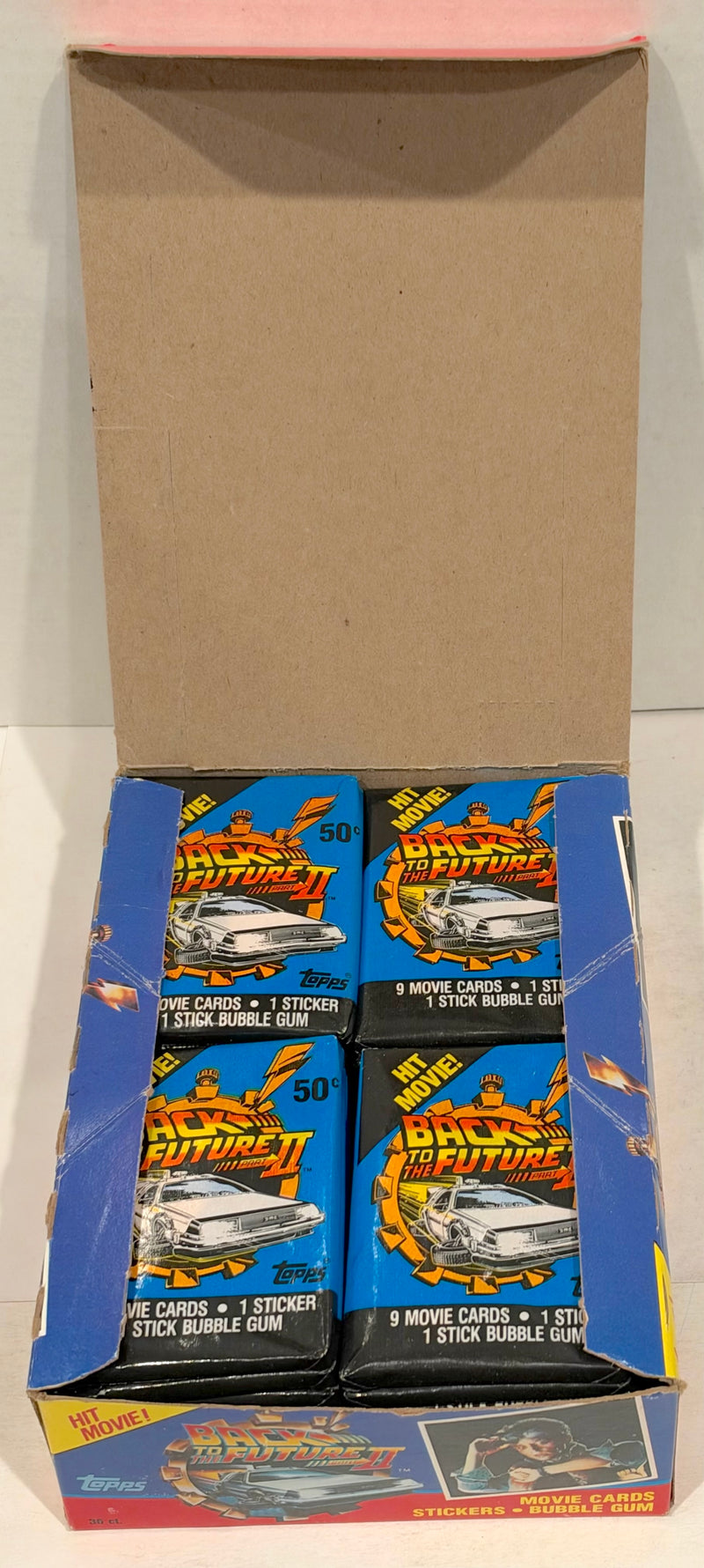 Back to the Future II Movie Closeout Vintage Card Box 36 Packs Topps 1989