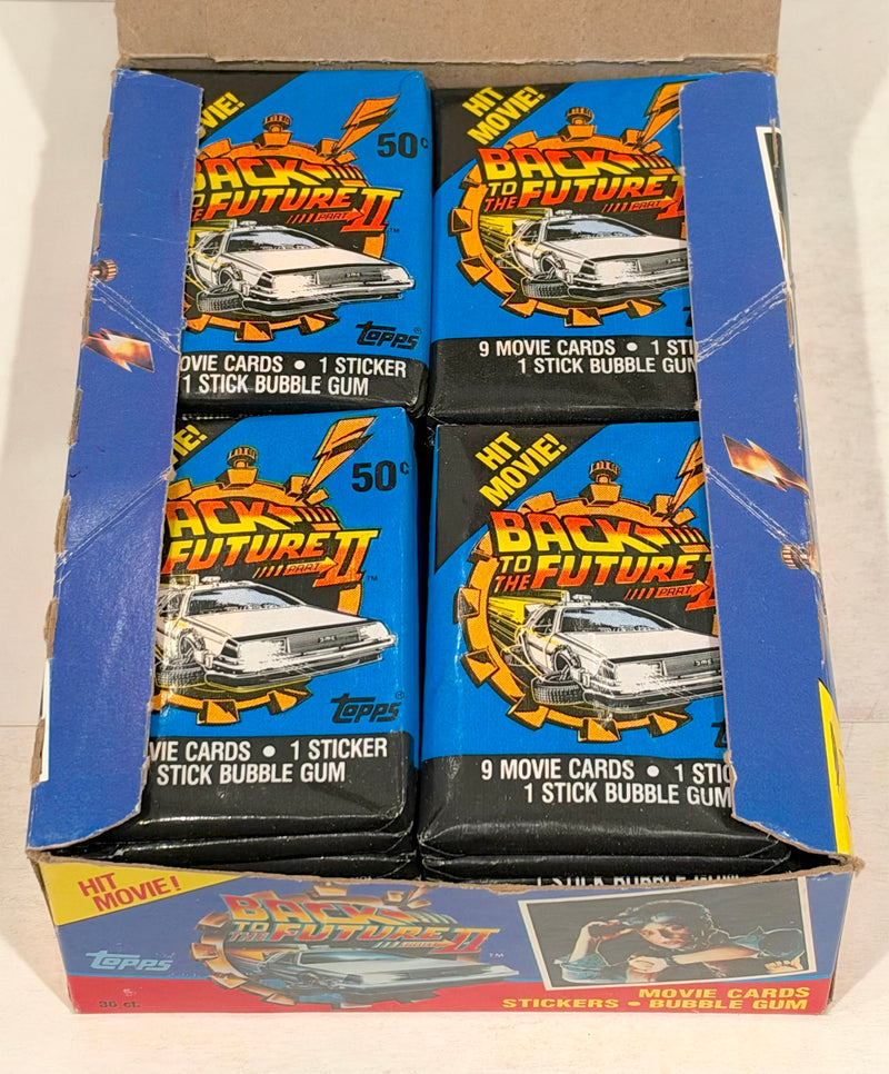Back to the Future II Movie Closeout Vintage Card Box 36 Packs Topps 1989