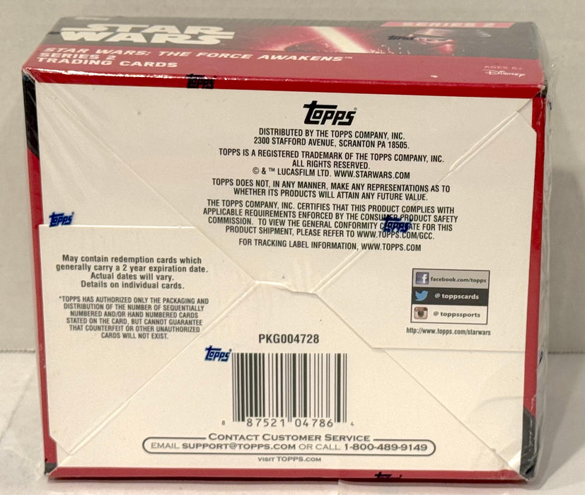 2016 Star Wars The Force Awakens Series 2 Retail Trading Card Box 24 Packs - TvMovieCards.com