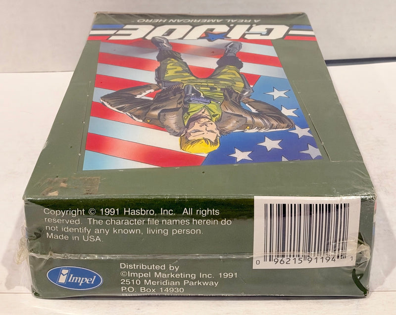 1991 GI Joe American Hero Factory Sealed Trading Card Box 36 PACKS Impel