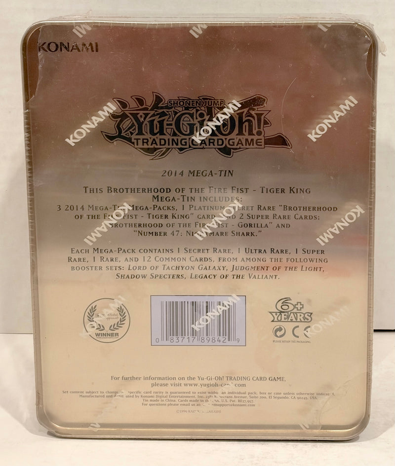 2014 Yugioh Shonen Jump Mega-Tin - Brotherhood of the Fire Fist - Tiger King