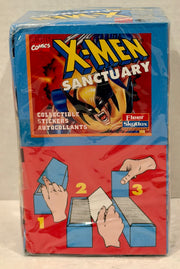 1996 Marvel X-Men Sanctuary Album Sticker Box 100 Packs Sealed Skybox Fleer - TvMovieCards.com