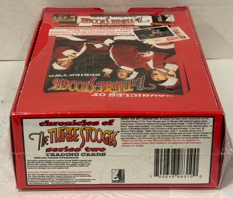 2014 Chronicles of the Three Stooges Series Two Trading Card Box 36 Packs RRPark - TvMovieCards.com