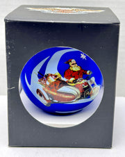 2007 Harley Davidson Holiday Hanging Glass Ball Ornament Santa Blue 96868-08V   - TvMovieCards.com