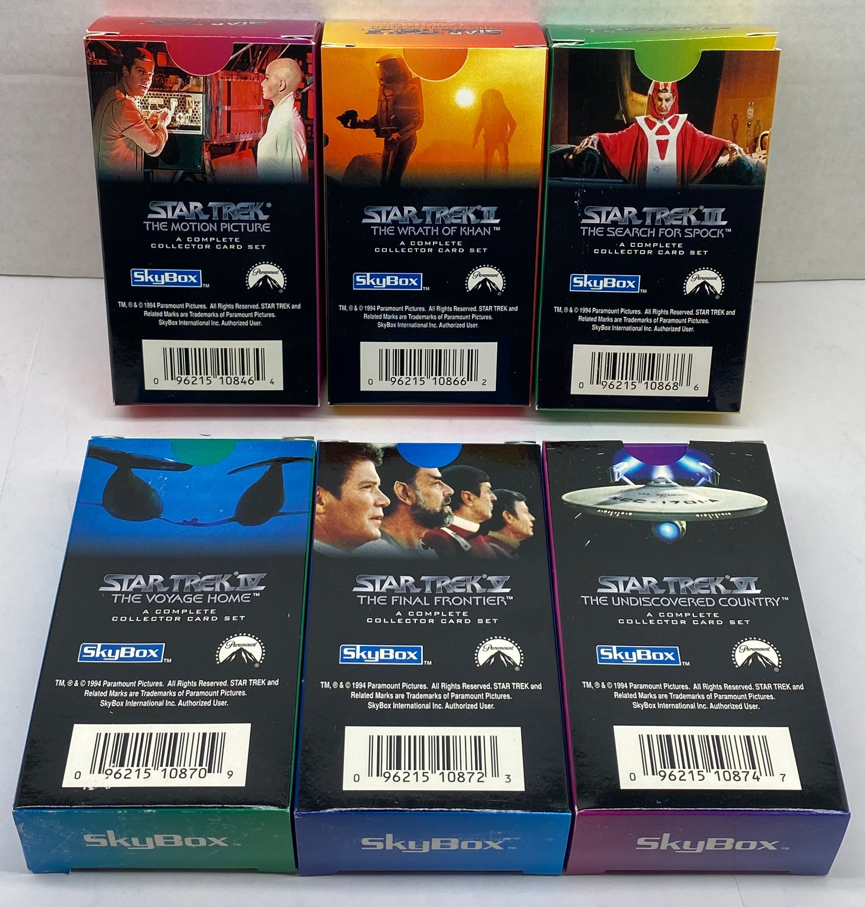 Star Trek Cinema Collection Movie 1-6 Base Trading Card Sets