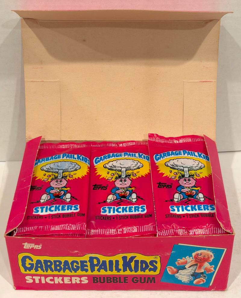 1985 Garbage Pail Kids GPK Series 1 UK Mini Trading Card Box 48 Sealed Packs FULL