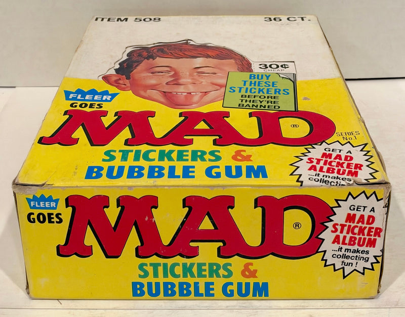 1983 Fleer MAD Magazine Stickers Vintage Wax Trading Card Box Full 36 Packs