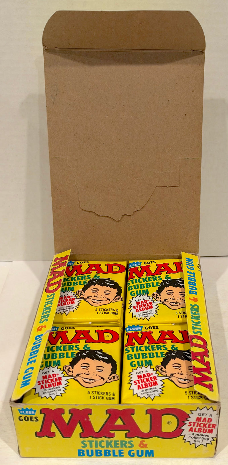 1983 Fleer MAD Magazine Stickers Vintage Wax Trading Card Box Full 36 Packs
