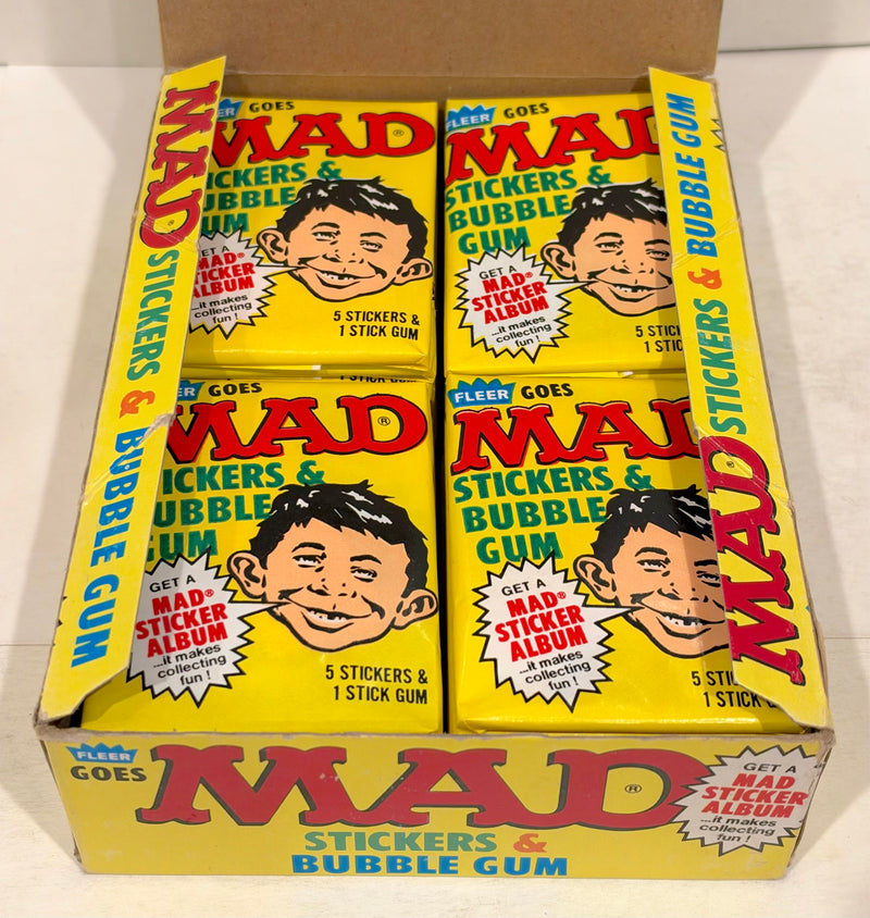1983 Fleer MAD Magazine Stickers Vintage Wax Trading Card Box Full 36 Packs