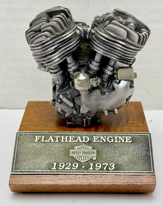1996 Harley Davidson Pewter Flathead Engine Sculpture Replica 99903-97V   - TvMovieCards.com