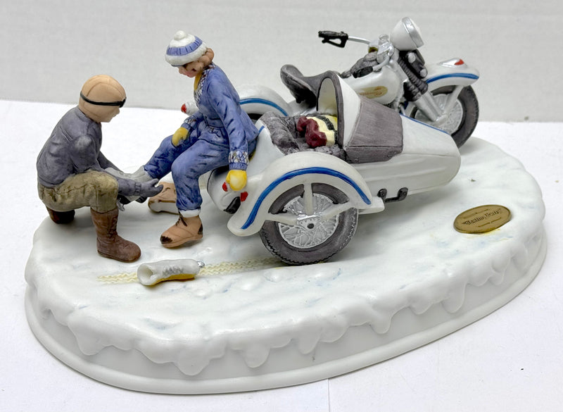 1995 Harley Davidson Holiday Skating Party Porcelain Figurine 99417-96Z   - TvMovieCards.com