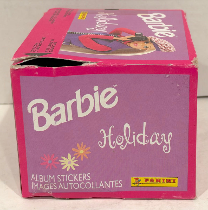 Barbie Holiday Album Sticker Trading Card Box of 50 Packs Panini 1999 Mattel