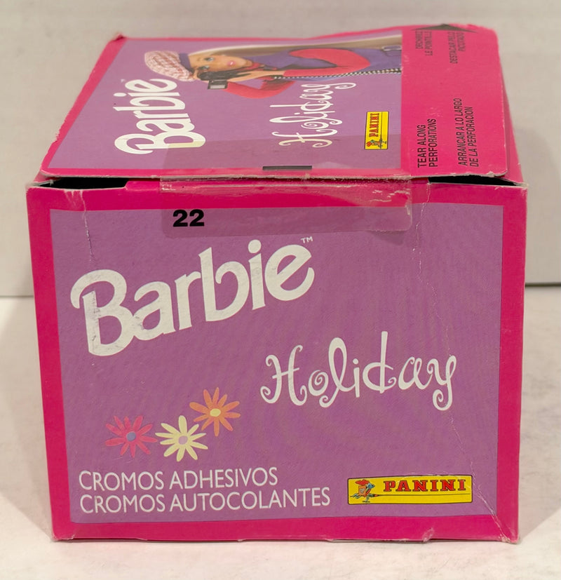 Barbie Holiday Album Sticker Trading Card Box of 50 Packs Panini 1999 Mattel