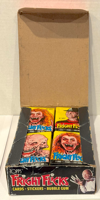 1988 Fright Flicks Vintage FULL 36 Pack Trading Card Wax Box Topps - TvMovieCards.com