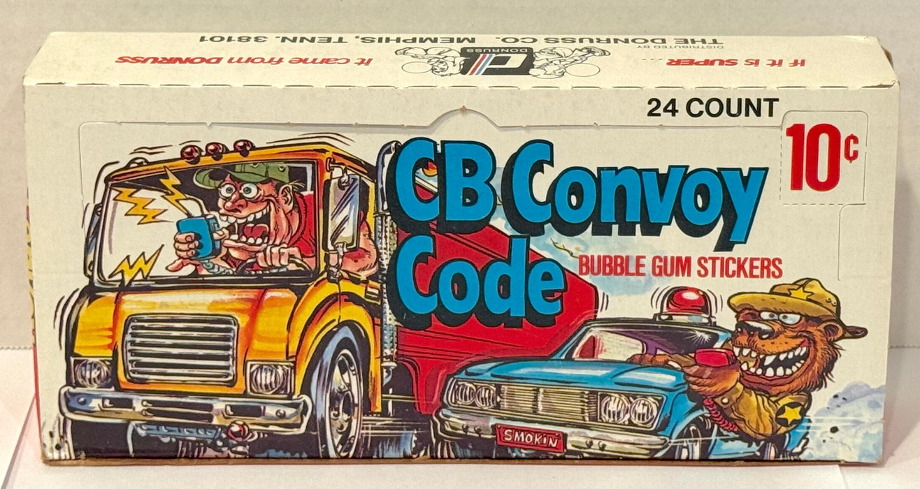 1978 CB Convoy Code Sticker Trading Card Wax Box Full 24 Packs Donruss - TvMovieCards.com