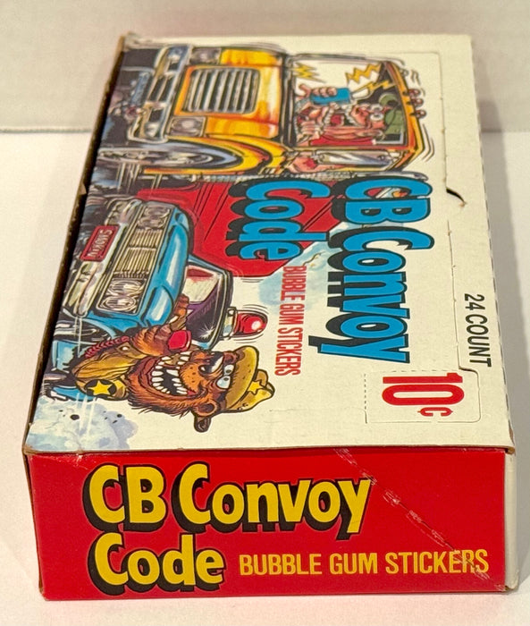 1978 CB Convoy Code Sticker Trading Card Wax Box Full 24 Packs Donruss - TvMovieCards.com
