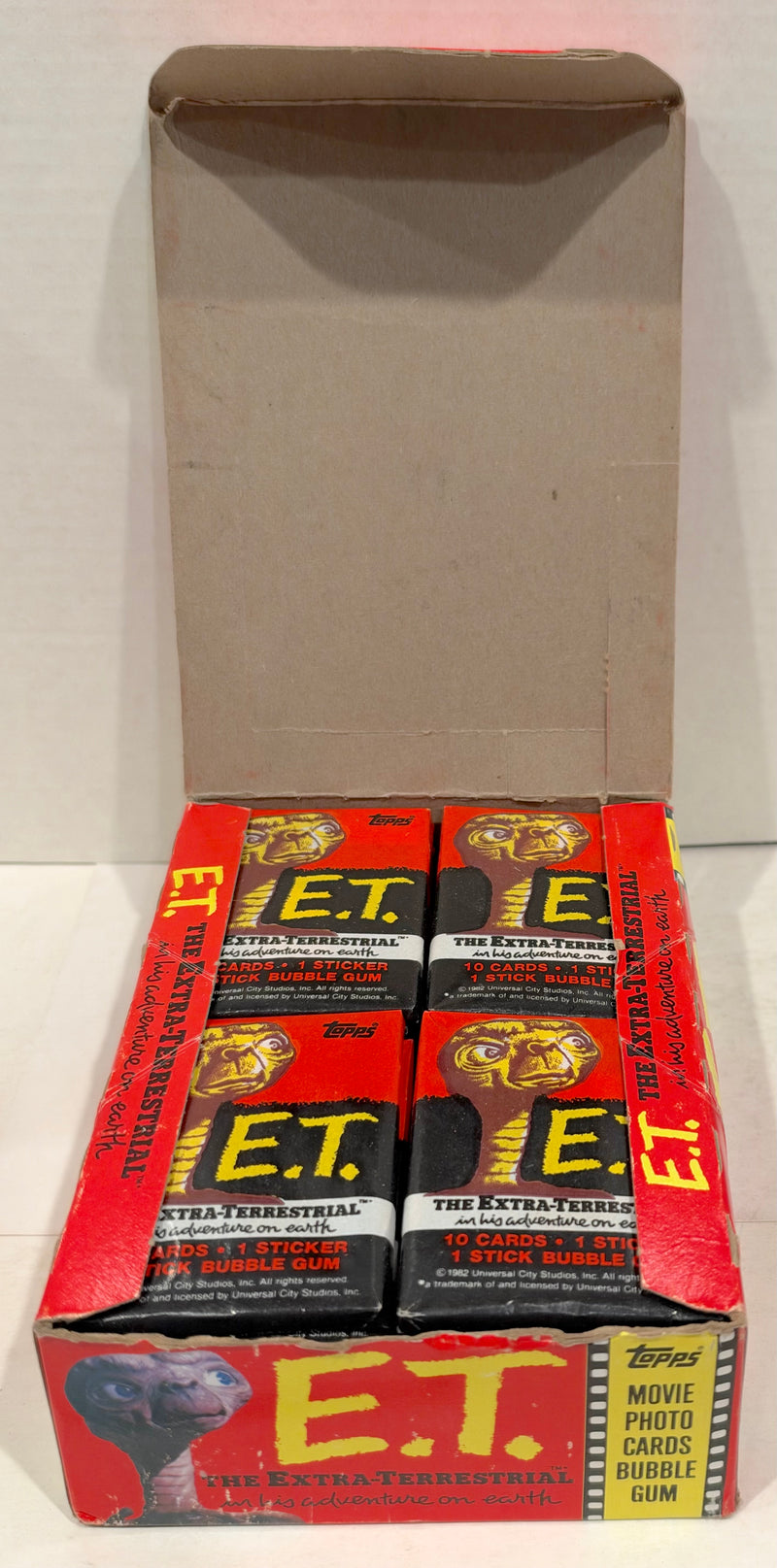 1982 Topps ET E.T. The Extra-Terrestrial Vintage FULL 36 Pack Trading Card Box