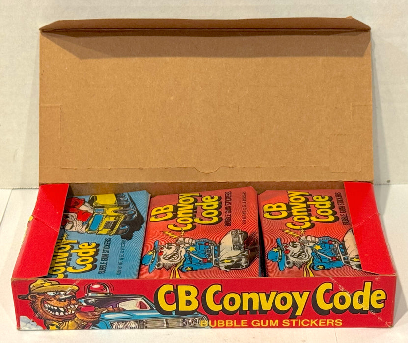 1978 CB Convoy Code Sticker Trading Card Wax Box Full 24 Packs Donruss - TvMovieCards.com