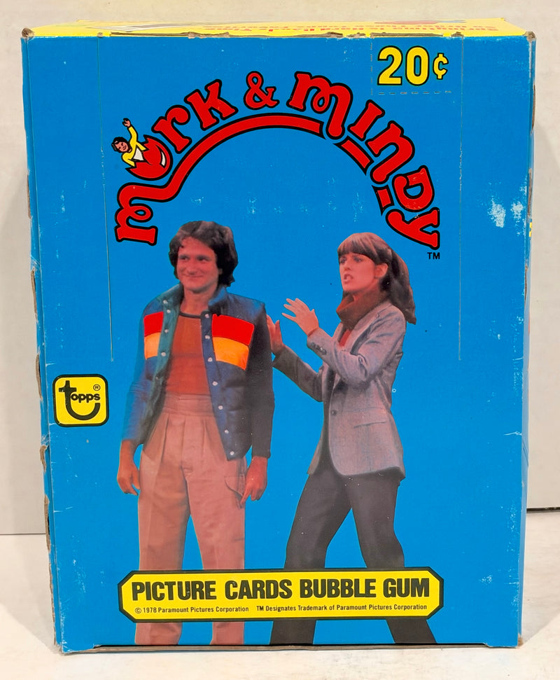 Mork & Mindy TV Show Vintage Bubble Gum Wax Card Box 36 Packs Topps 1978 FULL