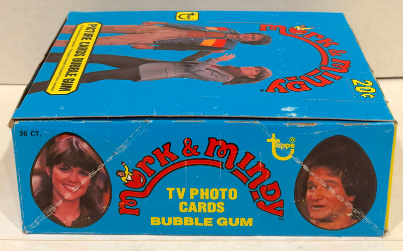Mork & Mindy TV Show Vintage Bubble Gum Wax Card Box 36 Packs Topps 1978 FULL