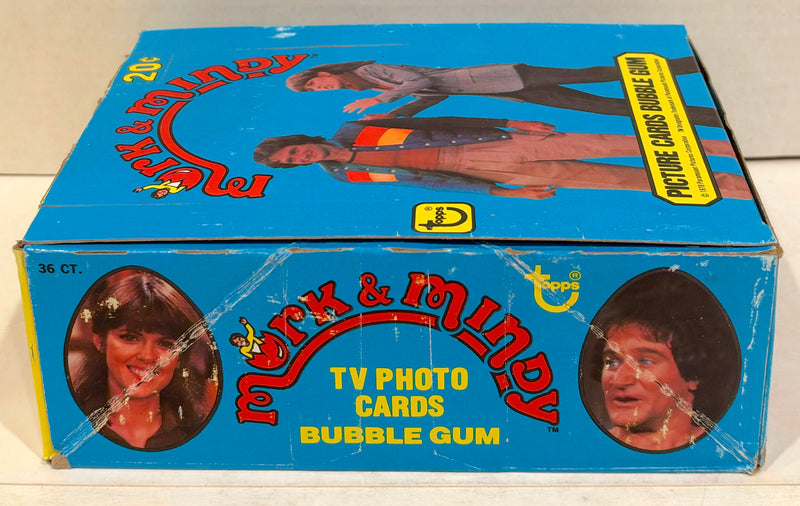 Mork & Mindy TV Show Vintage Bubble Gum Wax Card Box 36 Packs Topps 1978 FULL
