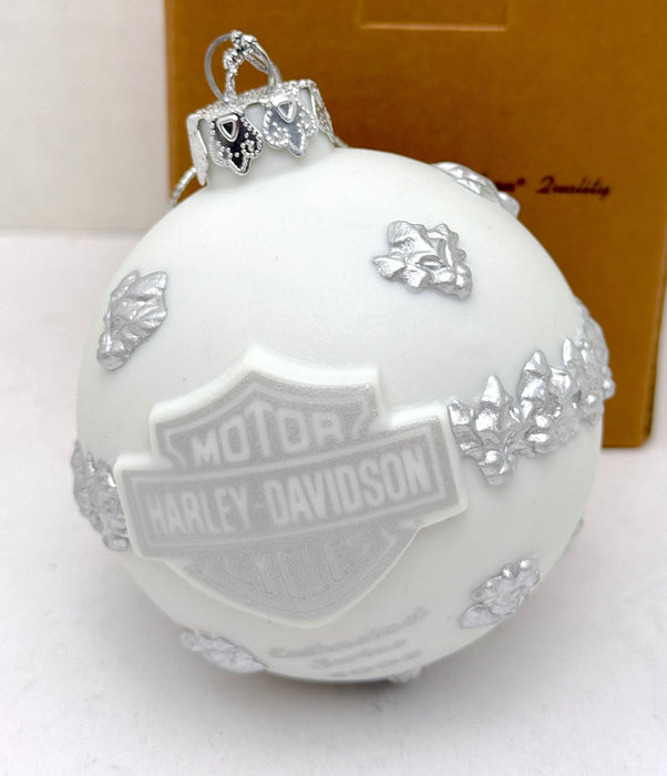 2002 Harley Davidson Ball Special Delivery Bisque Holiday Ornament 97931-03V   - TvMovieCards.com