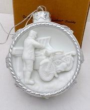 2002 Harley Davidson Ball Special Delivery Bisque Holiday Ornament 97931-03V   - TvMovieCards.com