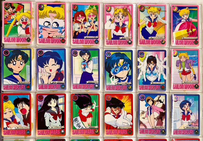1993 Bandai Pretty Guardian Sailor Moon Carddass Complete Set of 36 Cards - TvMovieCards.com