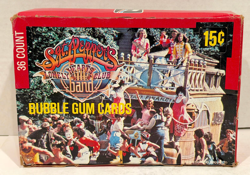 1978 Sgt. Pepper's Lonely Hearts Club Band Trading Card Box 1978 Full 36CT