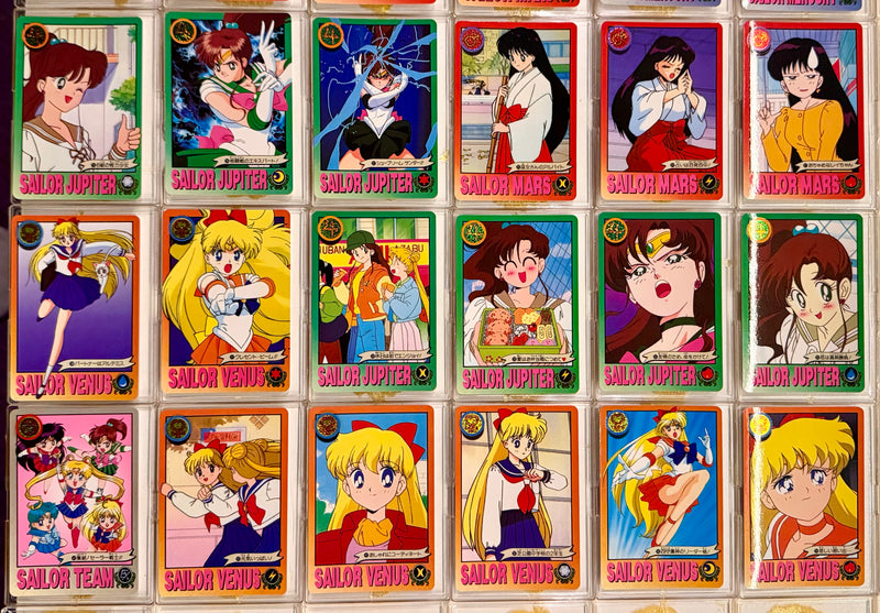 1993 Bandai Pretty Guardian Sailor Moon Carddass Complete Set of 36 Cards - TvMovieCards.com
