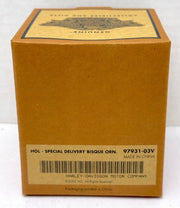2002 Harley Davidson Ball Special Delivery Bisque Holiday Ornament 97931-03V   - TvMovieCards.com