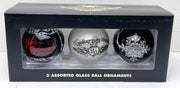 2006 Harley Davidson 3-Pack Ball Glass Holiday Ornament 96917-07V   - TvMovieCards.com