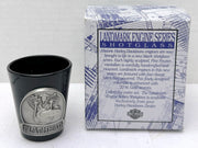 1992 Harley Davidson Fine Pewter Shot Glass 1922 Flathead 74ci V-Twin - TvMovieCards.com