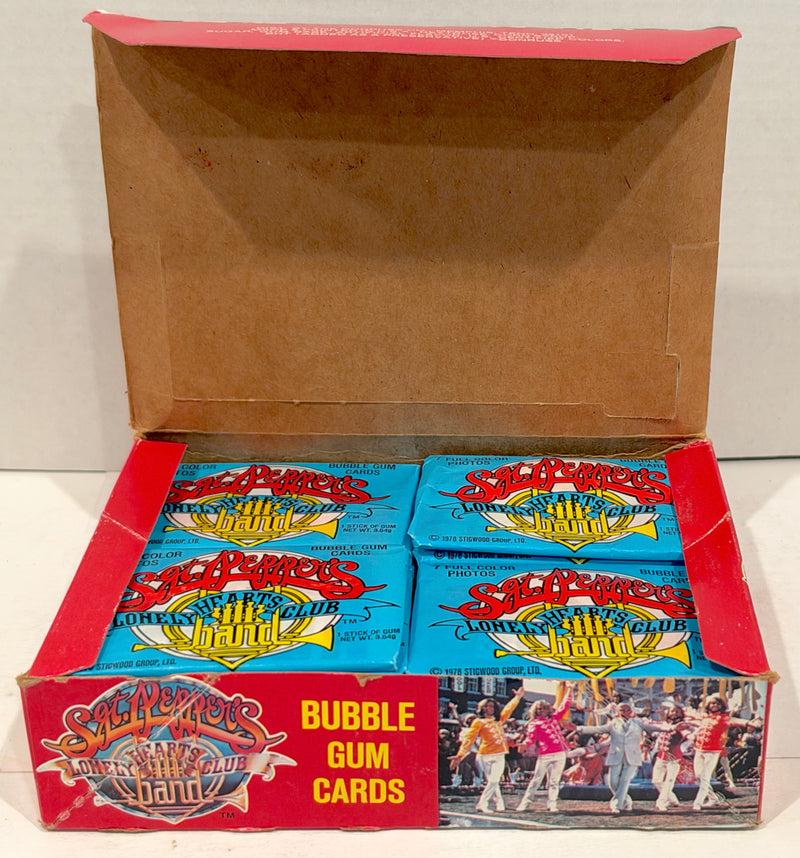 1978 Sgt. Pepper's Lonely Hearts Club Band Trading Card Box 1978 Full 36CT