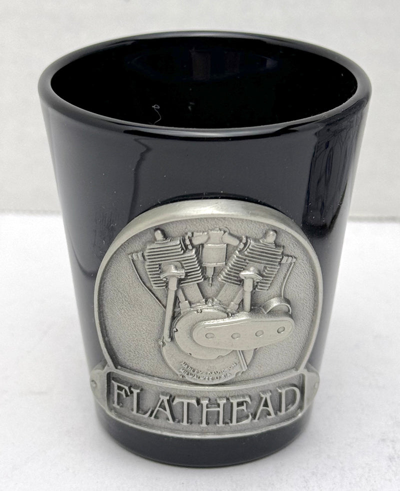 1992 Harley Davidson Fine Pewter Shot Glass 1922 Flathead 74ci V-Twin - TvMovieCards.com