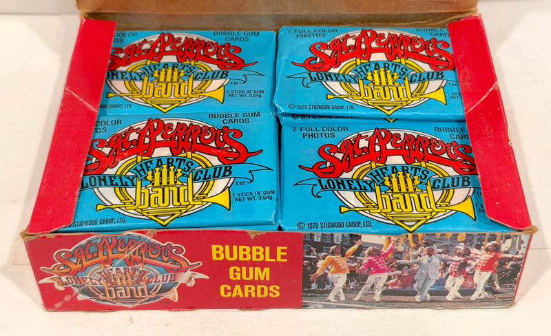 1978 Sgt. Pepper's Lonely Hearts Club Band Trading Card Box 1978 Full 36CT