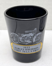 1992 Harley Davidson Fine Pewter Shot Glass 1922 Flathead 74ci V-Twin - TvMovieCards.com