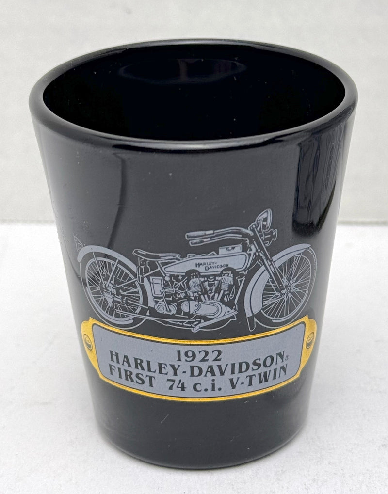1992 Harley Davidson Fine Pewter Shot Glass 1922 Flathead 74ci V-Twin - TvMovieCards.com