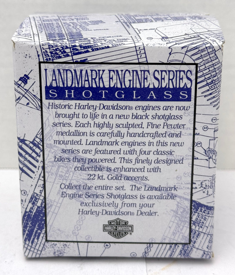 1992 Harley Davidson Fine Pewter Shot Glass 1922 Flathead 74ci V-Twin - TvMovieCards.com
