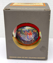 2001 Harley Davidson Ball Glass "BRINGING HOME THE TREE" Ornament 97917-02Z   - TvMovieCards.com
