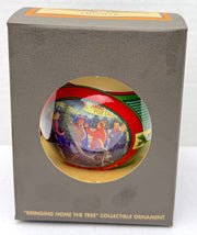 2001 Harley Davidson Ball Glass "BRINGING HOME THE TREE" Ornament 97917-02Z   - TvMovieCards.com