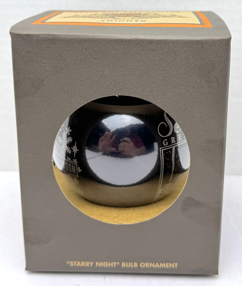 2001 Harley Davidson Ball Glass "Starry Night" Ornament 97907-02Z   - TvMovieCards.com
