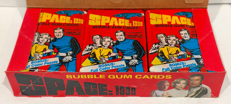 Space 1999 Vintage Bubble Gum Card Box 24 Packs FULL Donruss 1976